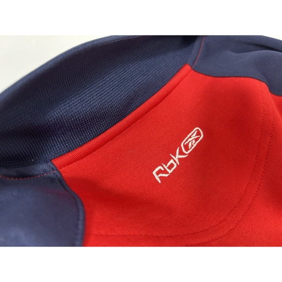 Columbus Blue Jackets NHL Reebok Kinetic Fit Full Zip Jacket Mens Medium - Picture 11 of 12